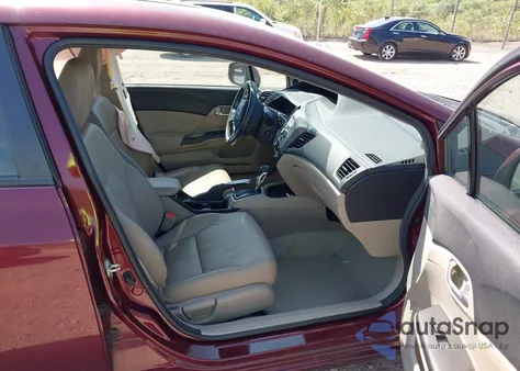 2012 Honda Civic Ex-L из США, поврежденный, VIN 2HGFB2F98CH592733